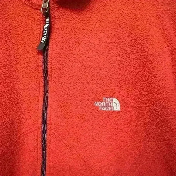 The North Face Quarter Zip Fleece Pullover Mens L XL Maroon Long Sleeves - Picture 4 of 7